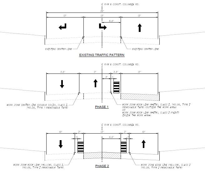 Columbia Road Construction 4-20-18