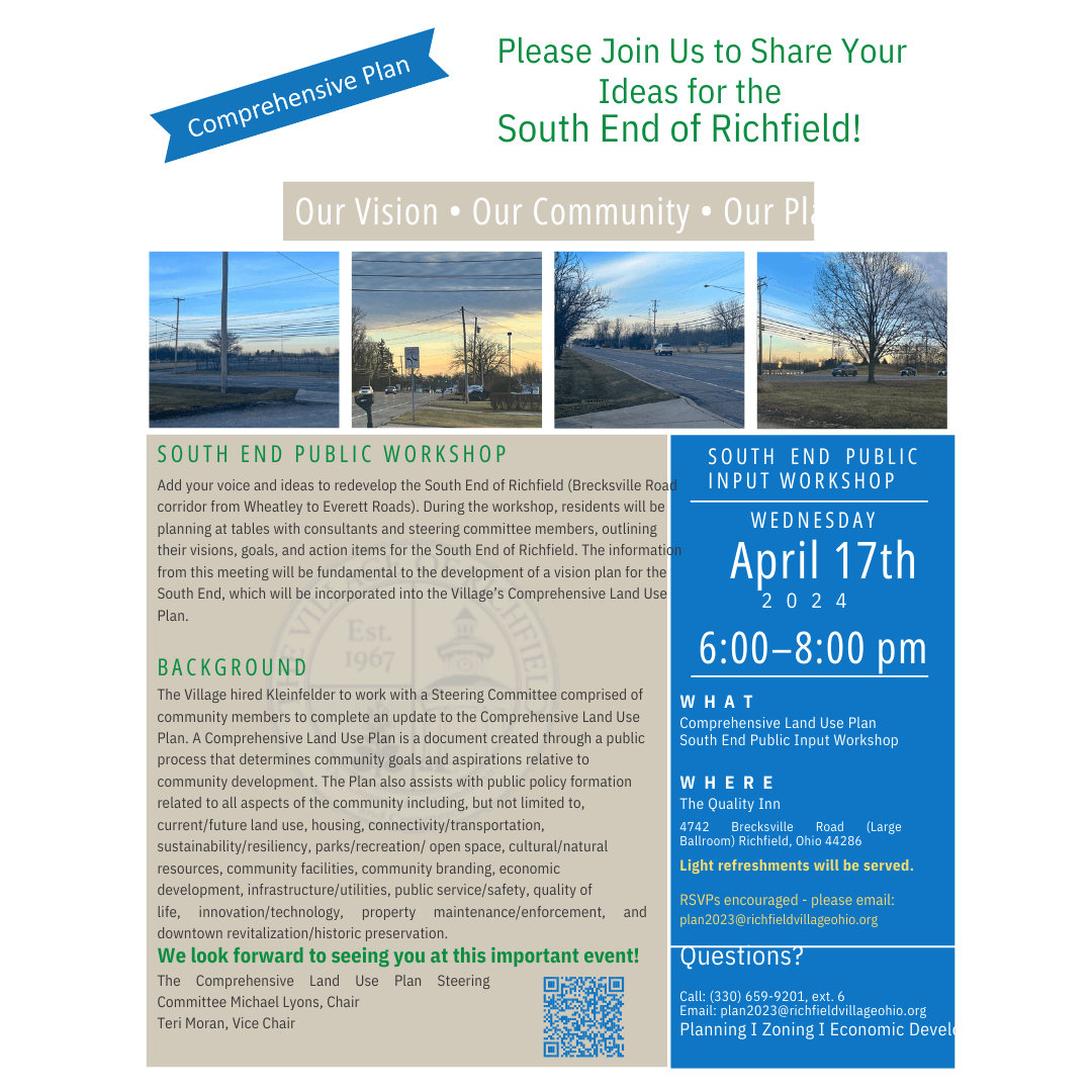 4-17-24 Comp Plan - South End of Town Workshop