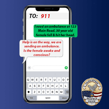 Text to 911 Graphic