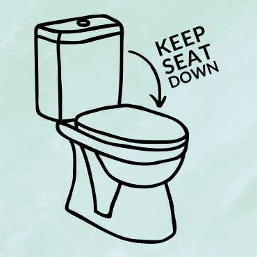 Toilet Seat Down